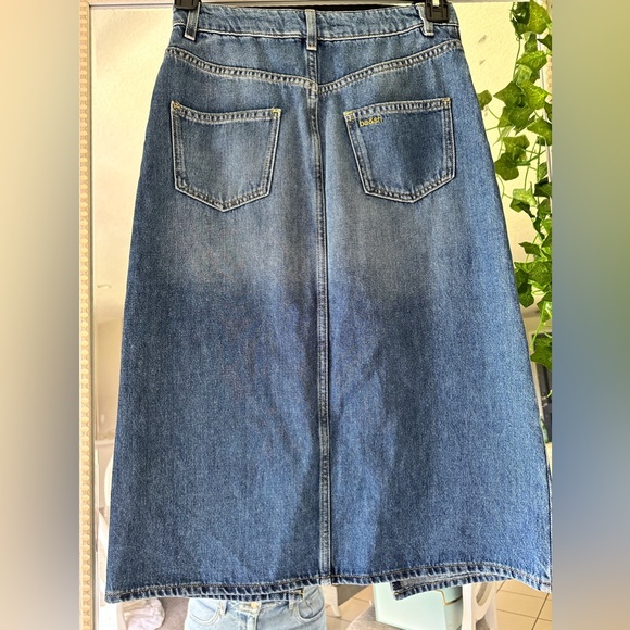 ba&sh Dona Denim Midi Skirt Size M Sold - Picture 9 of 11